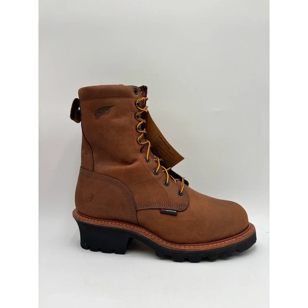 Red Wing Shoes 4417 Men's NEW Steel-Toe Waterproof EH Boots Brown US Size 8D